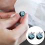 YSJCHEBS 2 Paires De Poignets De Peinture À l'huile Gogh, Boutons De La Manchette pour Hommes, Boutons De Ferraille De Mode Créa