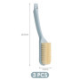HDGSAFD 3 Pièces Brusser À Chaussures De Longue Poignée, Outils De Nettoyage De Chaussures, Accessoires De Soins De Chaussures, 