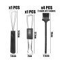 NyxSeat Lot de 2 extracteurs de touches, 4 brosses de nettoyage, outil de nettoyage des touches en acier inoxydable, extracteur 