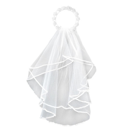 RELKLYU Veille De Guirlande 1 Pièce, Voile De Guirlande Nuptiale, Voile Élé Et Simple, Accessoires De Vêtements De Mariée.