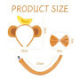 OAOSDH Bandeau De Singe De 1 Pièce, Nœud Papillon 1 Pièce Et Queue 1 Pièce, Accessoires De Costumes De Singe, Accessoires en Pel
