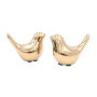 Tiardey 2 PCS Oiseaux Décoratifs Art Figurines en Métal - Animaux Abstraits Artisanat Statues Ornements Modernes pour Bureau Déc