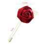 Revers Fleur Pin,6 Pack Boutonnière Revers pour Homme Boutonnière Fleur en Satin Épinglette Fleur Broches pour Hommes Costume Ma