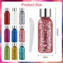 9 Bottle Paillettes Visage,Body Glitter Gel, paillettes longue tenue pour les ongles, le visage, les cheveux, le maquillage, con