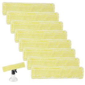 8 Pièces de Rechange l'aspirateur de Vitres pour Kärcher,Accessoires pour Nettoyeur de Vitres – Tampons de Nettoyage en Microfib