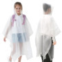 YUBBYSTU Poncho de Pluie Imperméable pour Enfant, Réutilisable Cape EVA, Idéaux pour Randonnée, Vélo, Camping, Cape pour Garçons