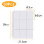 Relota 60 Pcs protege carte double face 1080 poches, pochette cartes transparentes, 11 trous classeur sleeves, protection carte 