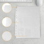 Relota 60 Pcs protege carte double face 1080 poches, pochette cartes transparentes, 11 trous classeur sleeves, protection carte 