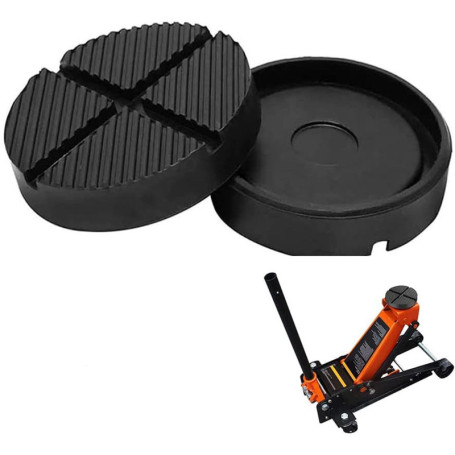 2 Pièces Voiture Tampon antidérapante, Bloc en Caoutchouc, Bloc de Caoutchouc Tampon, Caoutchouc Cric, pour Protégez Votre Voitu