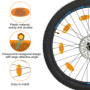 Kzouenzu Catadioptre Vélo [6 Pièces], Yeux De Chat Pour Vélo, Réflecteur de Vélo Avant et Arrière, Catadioptre Velo Adultes - Po