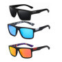 WNTJN 3 Pièces Lunettes de Soleil Polarisées Homme Femme, Lunettes Carrés de Soleil Tendance UV Protection, Objectifs Haute DéFi