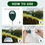 WNTJN Lot de 2 Capteurs D'Humidité du Sol à Longue Sonde, Testeur Humidité Plante, Capteur de Moniteur d'eau, Hygromètre pour Ex