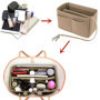 Felt Organisateur de Sacs à Main, 2 en 1 Insert de Sac Rangement Intérieur Feutre Organisateur de Sac à main Trousse à Cosmétiqu