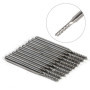 10Pcs Ti forage fraise coupe Outils CNC carbure ensemble d'usines d'extrémité Fraiseuse 1.0-3.0mm (#2)