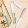 Ensemble de couteaux de chef, set de 3 couteaux en céramique, couteau à fruits de 4 pouces pour la plupart des légumes, des frui