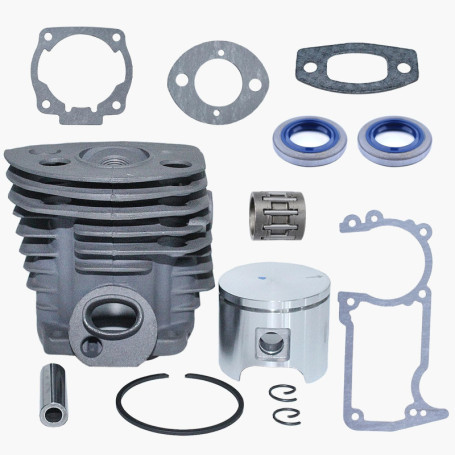 Haishine Nikasil Plaqué 46mm Cylindre Anneau De Piston Broche Roulement Huile Kit D'étanchéité Joint pour Husqvarna 51 55 Ranche