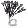 WANGCL Lot de 20 mini lampadaires LED en plastique à l'échelle 1/100 pour bacs à sable, miniatures, jardins, villes