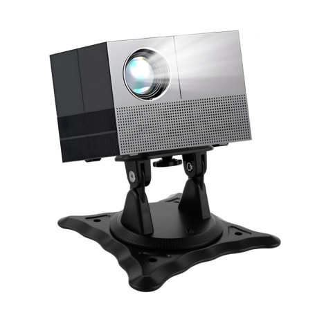 leyomgamz Support Videoprojecteur Mural, Support Projecteur Réglable Rotation à 360°, Supports Retroprojecteur en Métal avec Ada