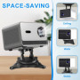 leyomgamz Support Videoprojecteur Mural, Support Projecteur Réglable Rotation à 360°, Supports Retroprojecteur en Métal avec Ada