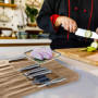 fuxunamz Malette Couteaux Professionnel, Malette Cuisine avec 7 Compartiments, Etui Couteau Professionnel Toile Imperméable Port