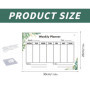Planificateur Semainer Effaçable, Tableau Weekly Planner, Planning Semainer Mural, Planification Hebdomadaire Board pour Bureau 
