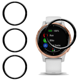 Vuciya Lot de 4 films de protection d'écran pour Garmin Vivoactive 4S, anti-bulle, film de protection d'écran en TPU HD anti-ray