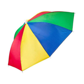 YANGWEN Chapeau Parapluie de Tete, Couleur Parapluie Tete, Pliable Chapeau Parapluie avec Bande élastique, pour Pêche Jardinage 