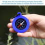 Ziyonix 6 Pièces Boussole Enfant, Multifonction Mousqueton Mini Mousqueton Boussole Survie pour Sports de Plein air Navigation C