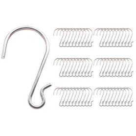 Abiyou 60 Pièces Crochet S Acier Inoxydable, Crochets en S, Crochets en Forme de S, Forme de S Crochets en Métal, Crochets en S 