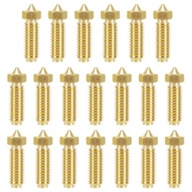 20 Pièces Buse Imprimante 3d 0.4, Buses En Laiton, 3D Imprimante Laiton Buse, 8 Pièces 0,4 mm Et 3 Pièces 0,2 mm, 0,6 mm, 0,8 mm