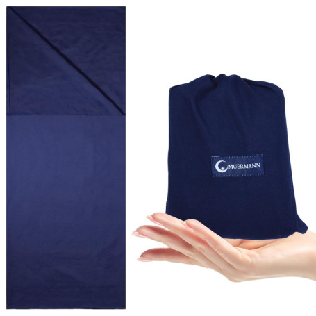 Drap de Sac de Couchage de Voyage, Sac de Couchage Compact, Sac à Viande de Couchage Idéal pour Randonnée, Camping Et Séjours en