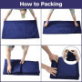 Drap de Sac de Couchage de Voyage, Sac de Couchage Compact, Sac à Viande de Couchage Idéal pour Randonnée, Camping Et Séjours en