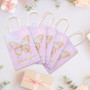 NPZ-Butterfly-10P Lot de 10 sacs cadeaux en papier colorés avec anse pour anniversaire d'enfant, filles, sacs cadeaux d'invités 