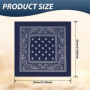 HOMIKLSA Foulard carré,Bandanas pour Hommes et Femmes, Pack de 12 Foulards Paisley, Bandanas Style Cowboy pour Mode et Accessoir