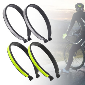Lot de 2 Paires Serre,Pantalon Vélo Réfléchissants,Pinces Pantalon Vélo Haute Visibilité pour Sécurité Cycliste,Clips Attache Ju