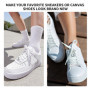 Lacets,Lacet de Chaussures Basket Air Blanc Ruban Satin en Fluffy Chaussure Plats Baskets Laces des Fixation Corde Shoelace Soie
