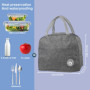 2 Pièces Sac Isotherme à Repas-Sac repas isotherme-6 L Lunch Bog avec Feuille d'Aluminium Isolée-Convient pour le Bureau et piqu