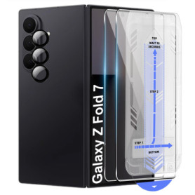 Verre Trempé pour Samsung Galaxy Z Fold 7 5G Film de Protection D'écran + Caméra Arrière Protecteur avec Haute Transparence à 99
