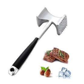 NEXROLA Attendrisseur de viande, Marteau Viande, Marteau à Steak, Maillet Double Face, Marteau à Attendrir avec Poignée Antidéra