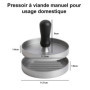 Wixovo Presse à Burger 12cm, Presse a Steak Haché, Moule Steak Haché, Presse à Hamburger en Acier Inoxydable pour Cuisine et BBQ