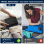Set De 2 Sac Chaussures - Housses Chaussures Imperméables pour Sac Chaussures Voyage, Grand Sac Chaussures pour Bagages, Vacance