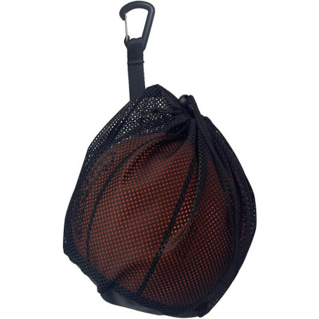 Sacs Basketball 16L - Sac Ballon de Basket - Filet Pliable avec Poche Zippée et Mousqueton - Sac de Transport pour Basketball, F