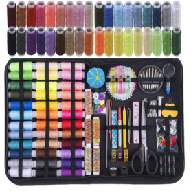 INSCRAFT Kit Couture Complet avec 200 Nécessaire Couture, 41 Bobines de Fil XL, Aiguilles à Coudre, Trousse de Couture Adaptée p