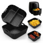 Cofvetia 3 Pièces Moule Silicone Air Fryer, Accessoires de Friteuse à Air Chaud pour Cosori 4.7L - 6.5L, Panier Moule Airfryer R