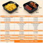 Cofvetia 3 Pièces Moule Silicone Air Fryer, Accessoires de Friteuse à Air Chaud pour Cosori 4.7L - 6.5L, Panier Moule Airfryer R