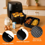 Cofvetia 3 Pièces Moule Silicone Air Fryer, Accessoires de Friteuse à Air Chaud pour Cosori 4.7L - 6.5L, Panier Moule Airfryer R