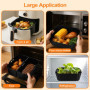 Cofvetia 3 Pièces Moule Silicone Air Fryer, Accessoires de Friteuse à Air Chaud pour Cosori 4.7L - 6.5L, Panier Moule Airfryer R