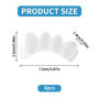 4 Pièces Blanc Séparateur d'Orteils en Silicone Souple,pour Hallux Valgus,Correcteur d'Oignons et Orteils en Marteau,Instantané 