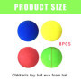 Lot de 8 balles en mousse, balles de plage, balles de jonglage, petites boules souples pour enfants, 6 cm de diamètre, balles en