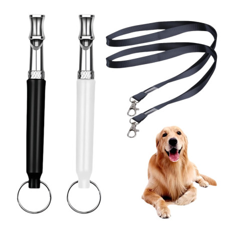 2 Pièces Sifflet Ultrason Chien,Anti Aboiement Collier Agression de Exterieur Fugue Sifflet Chiens Repulsif et Ultrasons Chat Gr